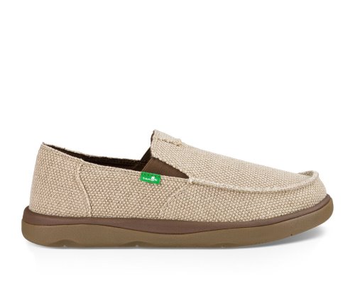 Sanuk Mens Vagabond Tripper Beige Shoes | LJVDPA307